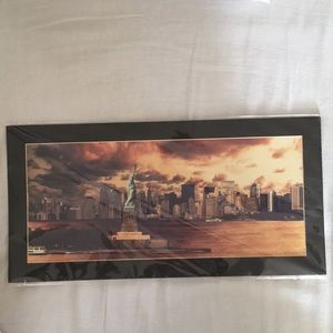 New York Statute of Liberty At Night Poster